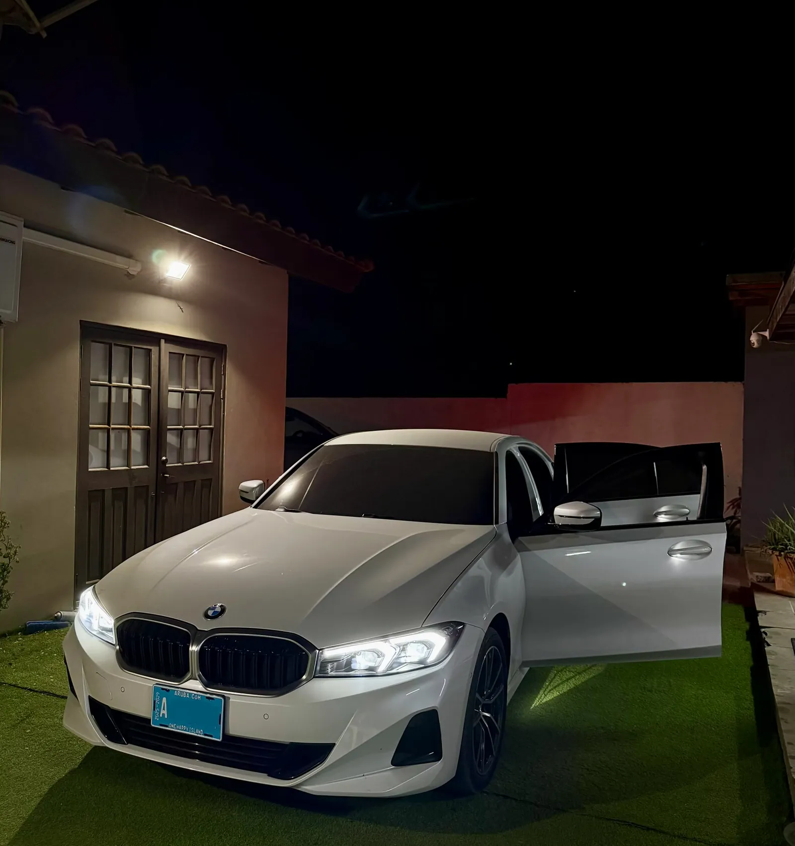 BMW at night