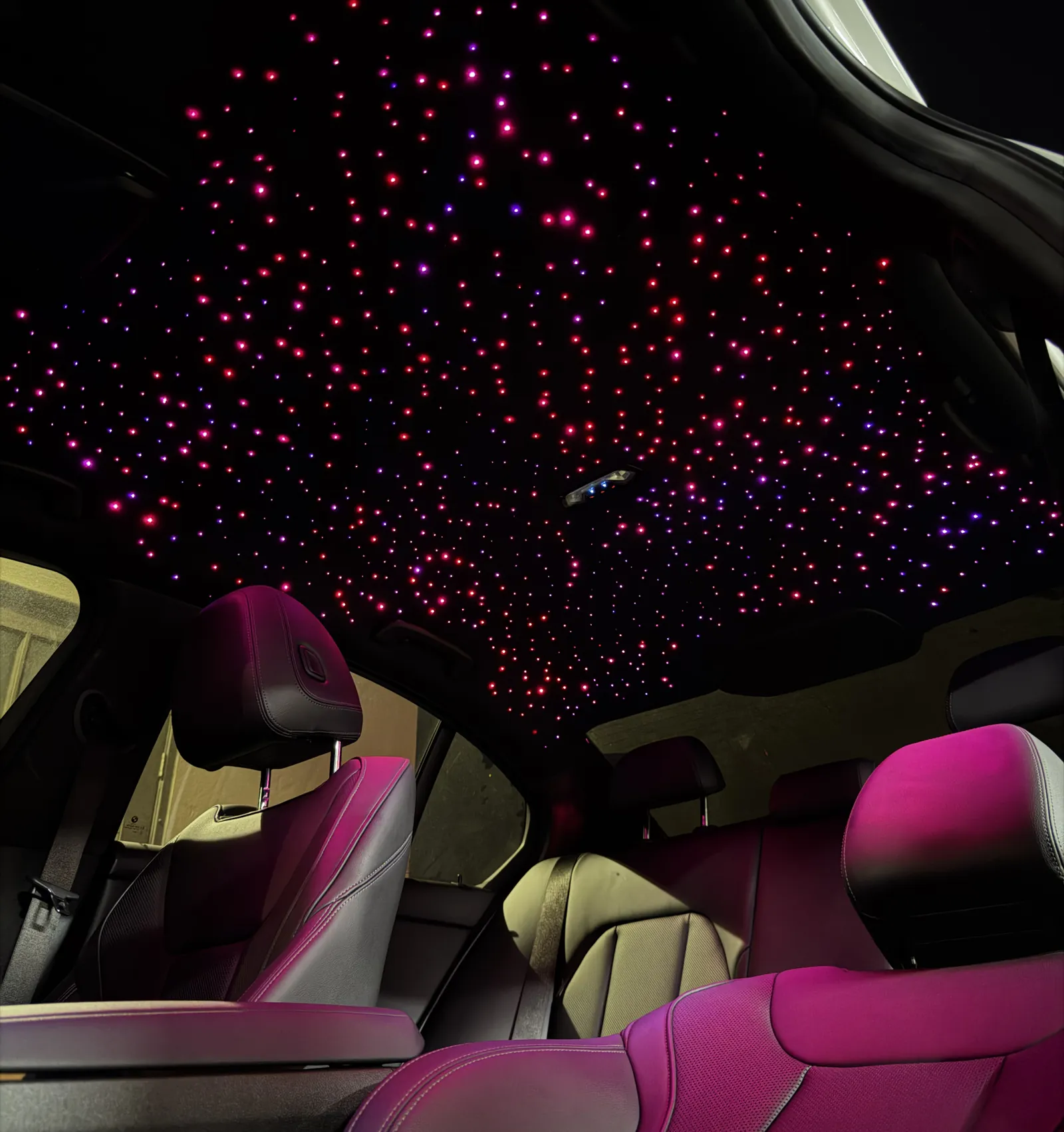 Red starlight roof — BMW