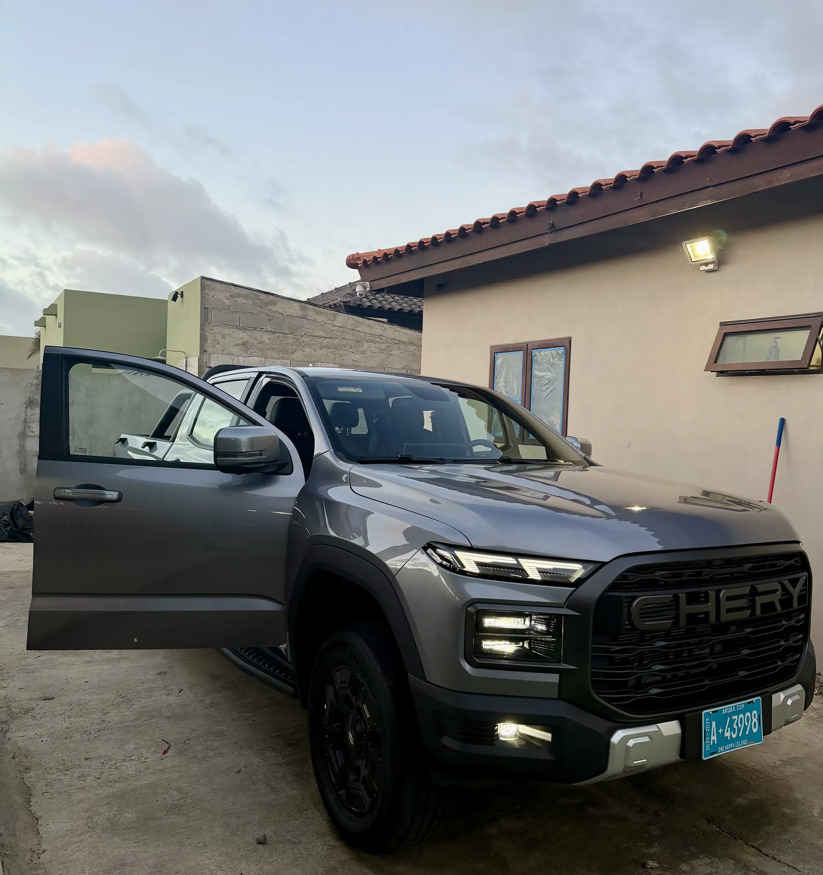 Chery Lima with tint and ambient lighting