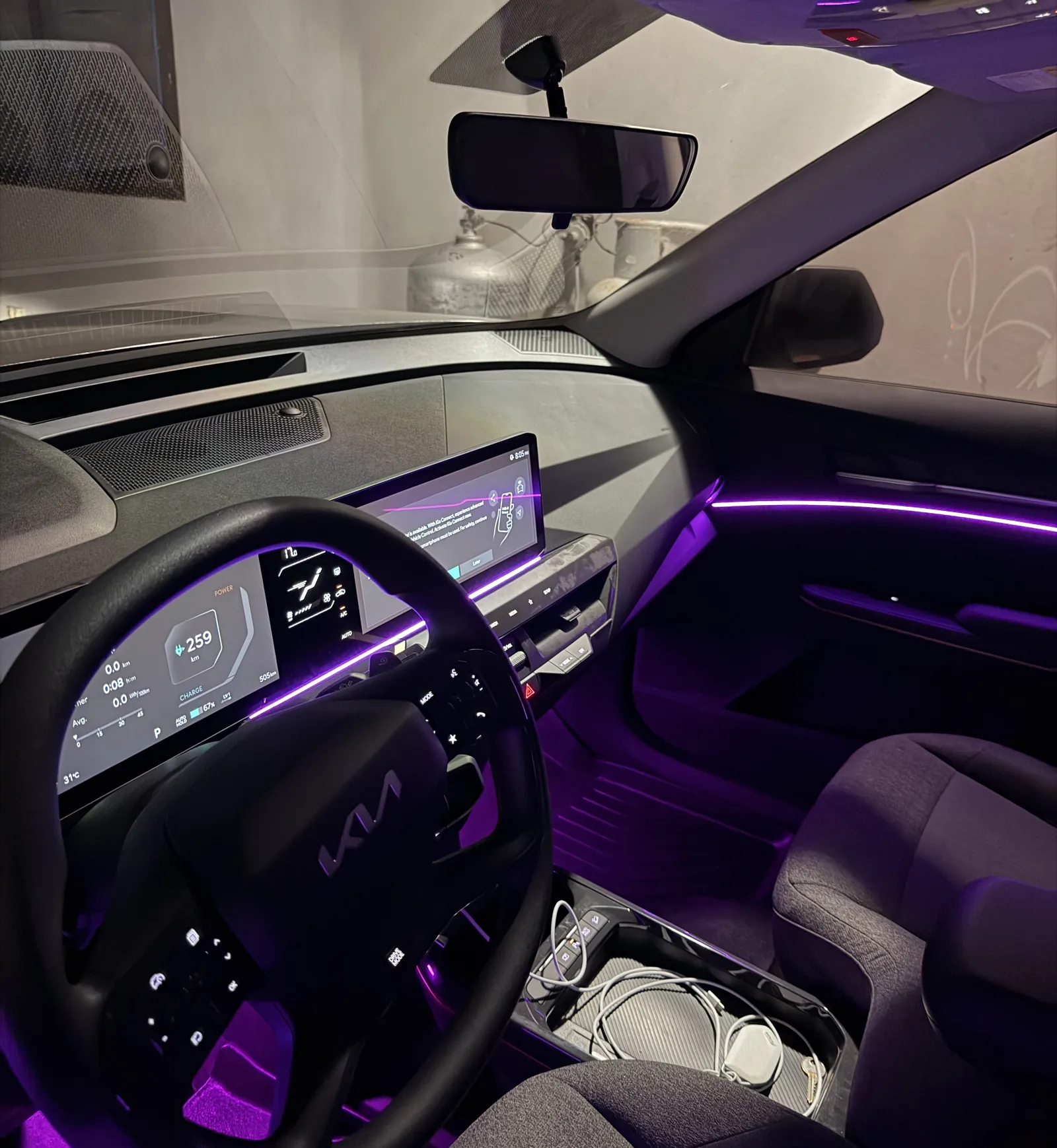 Kia EV5 ambient dash