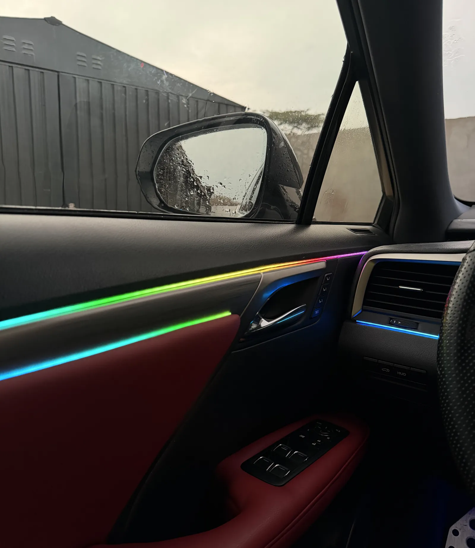 Lexus RX450h rainbow ambient door line