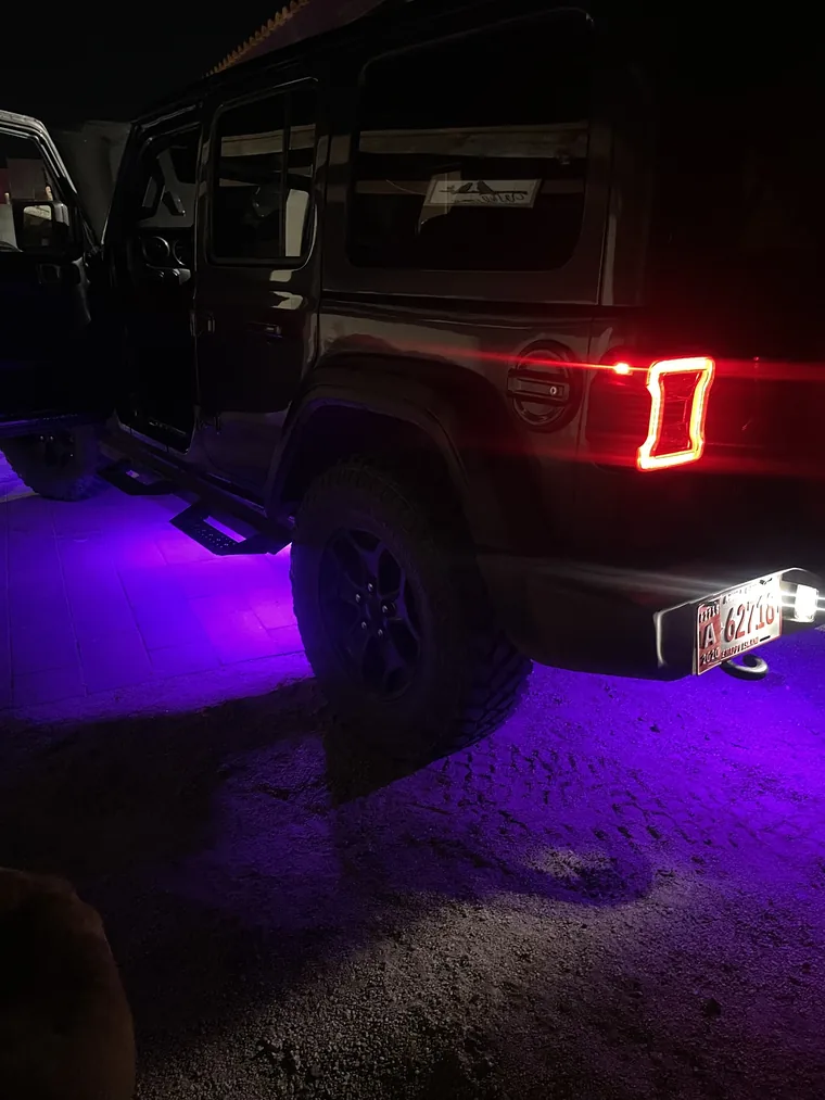 Purple underglow — Jeep